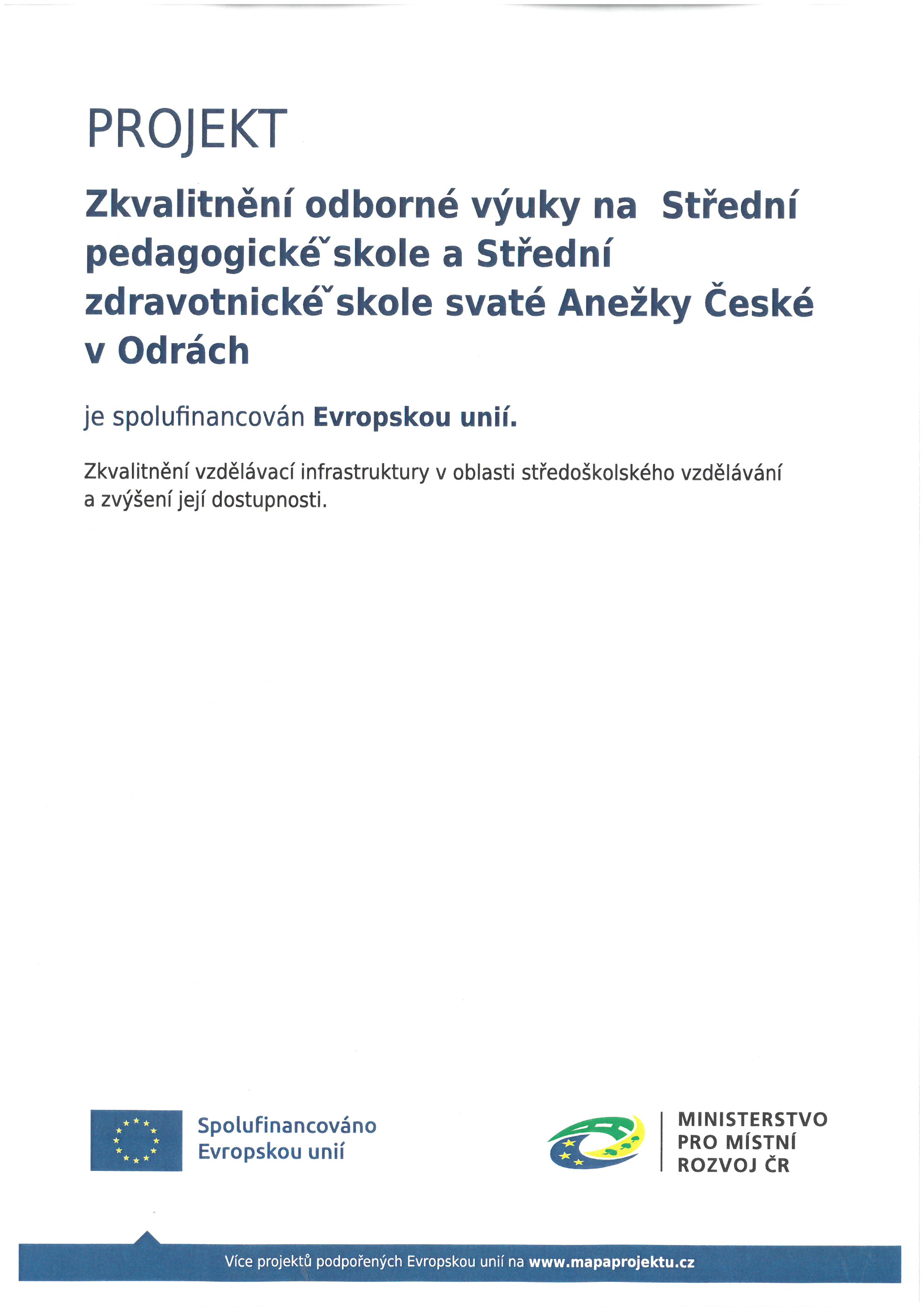 Zkvaliněné odborné výuky na SpdgŠ a SZŠ sv.A.Č, 2024